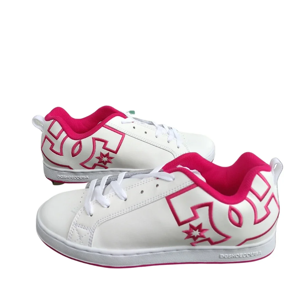 SOLD Court Graffik Crazy Pink White Sneakers TENNIS SHOES 11 $5 SHIPPING - Picture 7 of 7